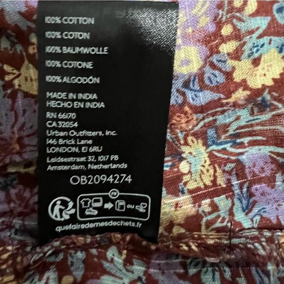 Free People Daybreak Printed Blouse Size Small - Picture 9 of 9